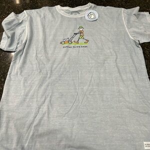 Life Is Good Light Blue Tee with Graphic